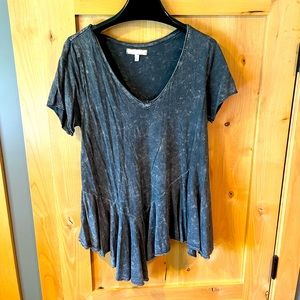 Anthropologie - eri+ali black peplum top , Size: Small